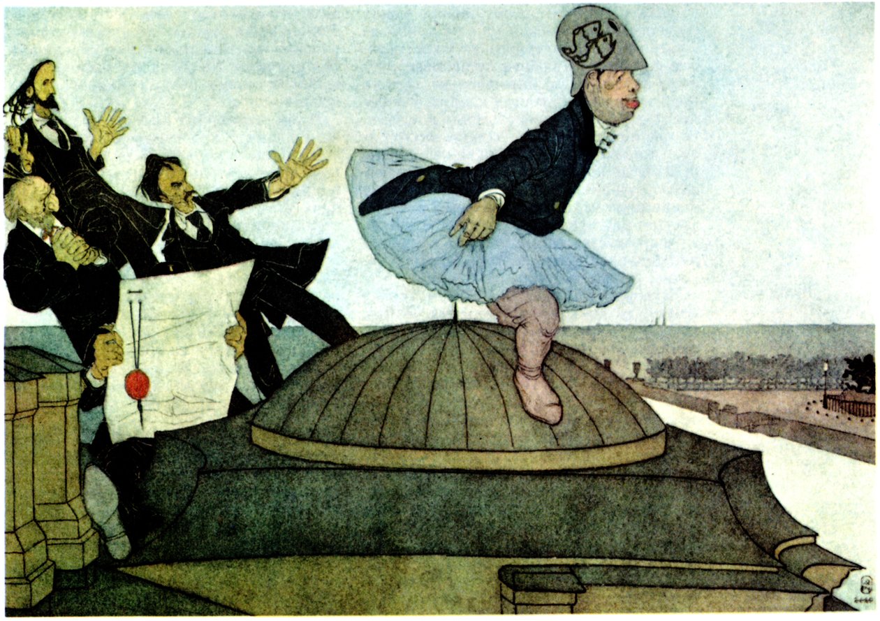新密涅瓦》谢尔盖-迪亚吉列夫的胜利，1901年 作者 帕维尔·叶戈罗维奇·谢尔博夫
