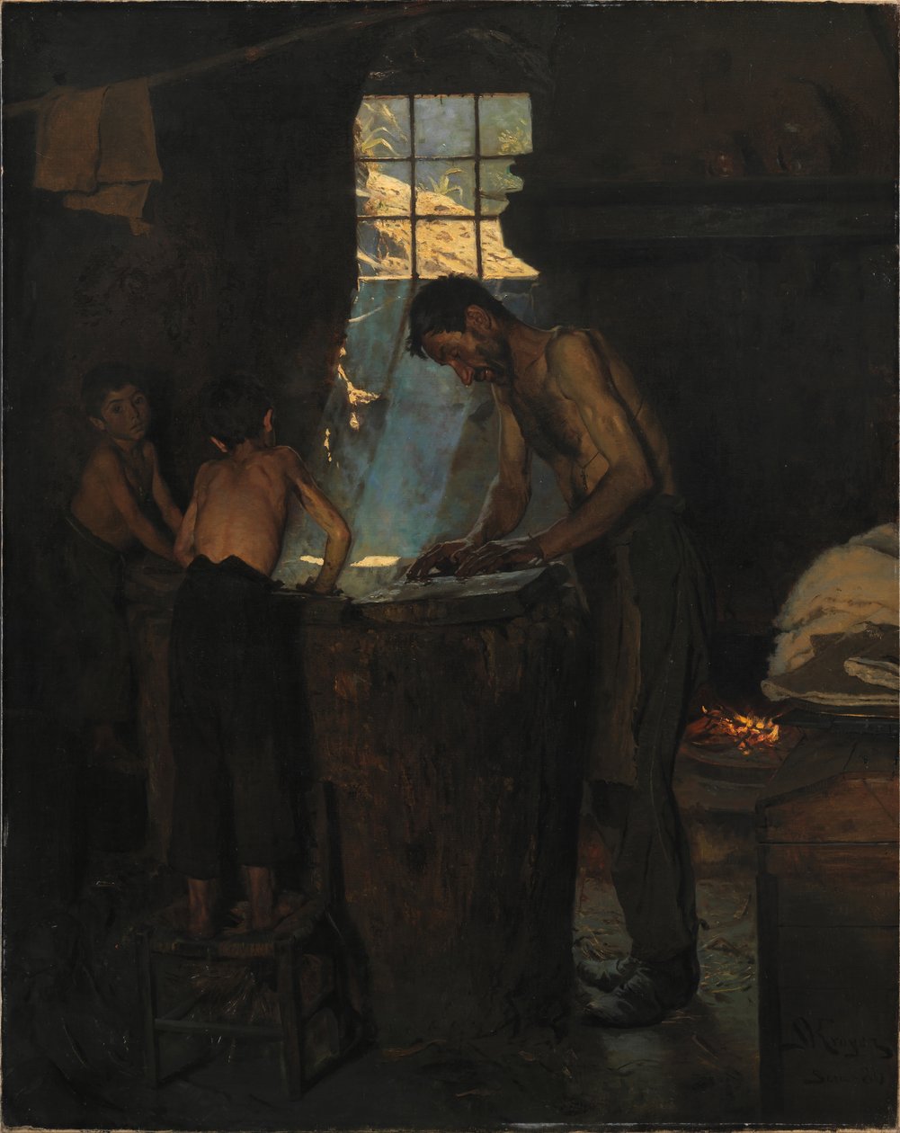 意大利乡村徒步旅行者 作者 Peder Severin Krøyer
