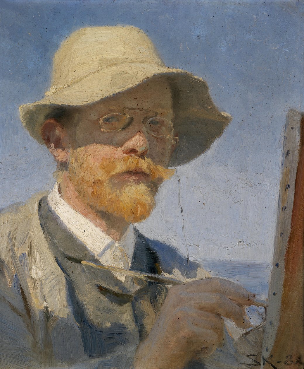 自画像 作者 Peder Severin Krøyer