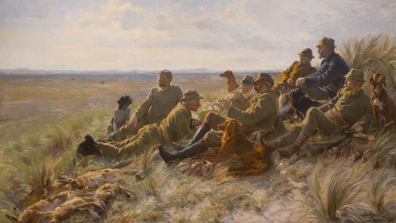 斯卡恩的猎人 作者 Peder Severin Krøyer