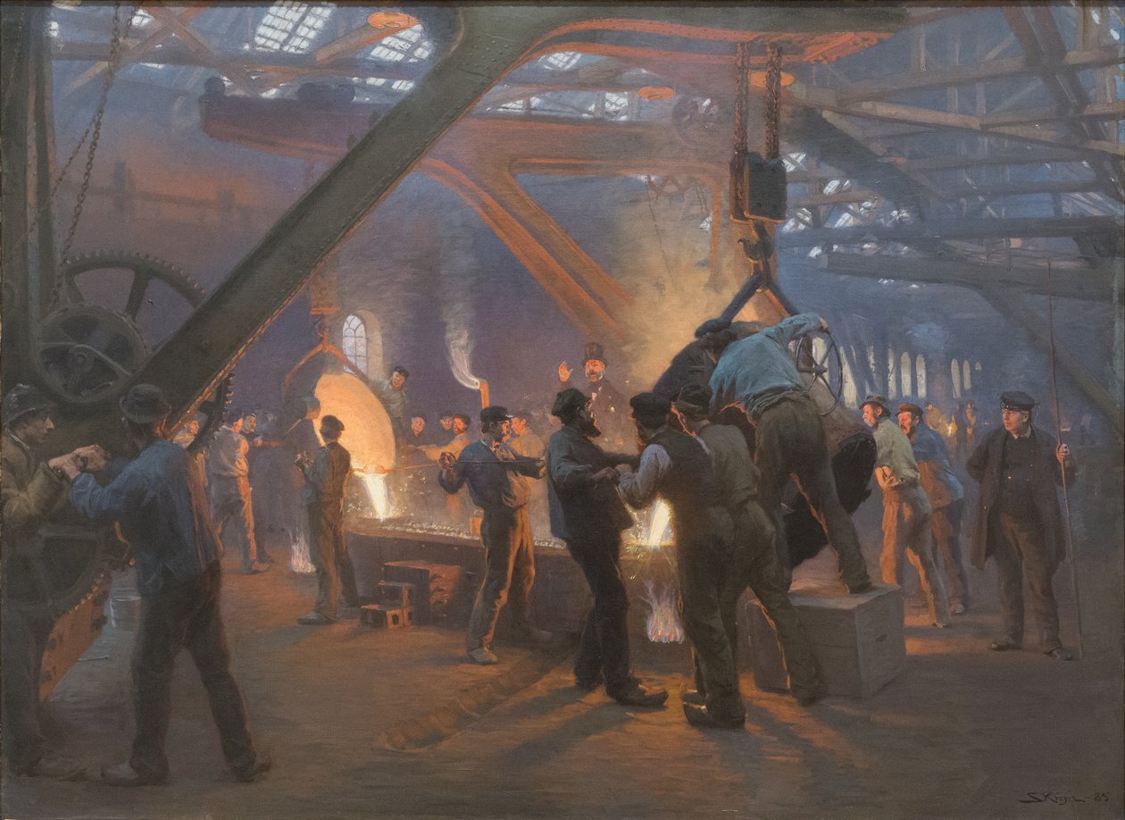Burmeister和Wain铸铁厂 作者 Peder Severin Krøyer