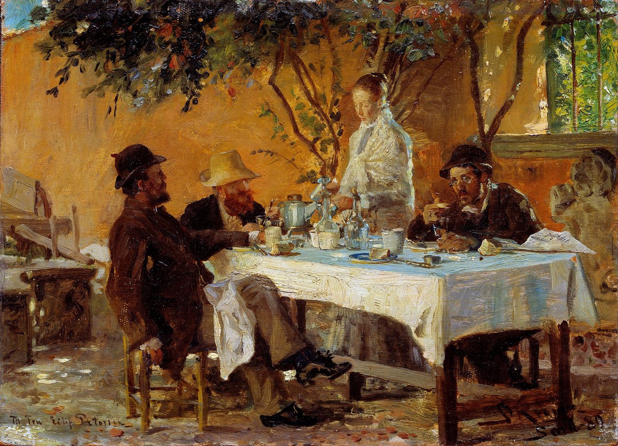 索拉早餐 作者 Peder Severin Krøyer