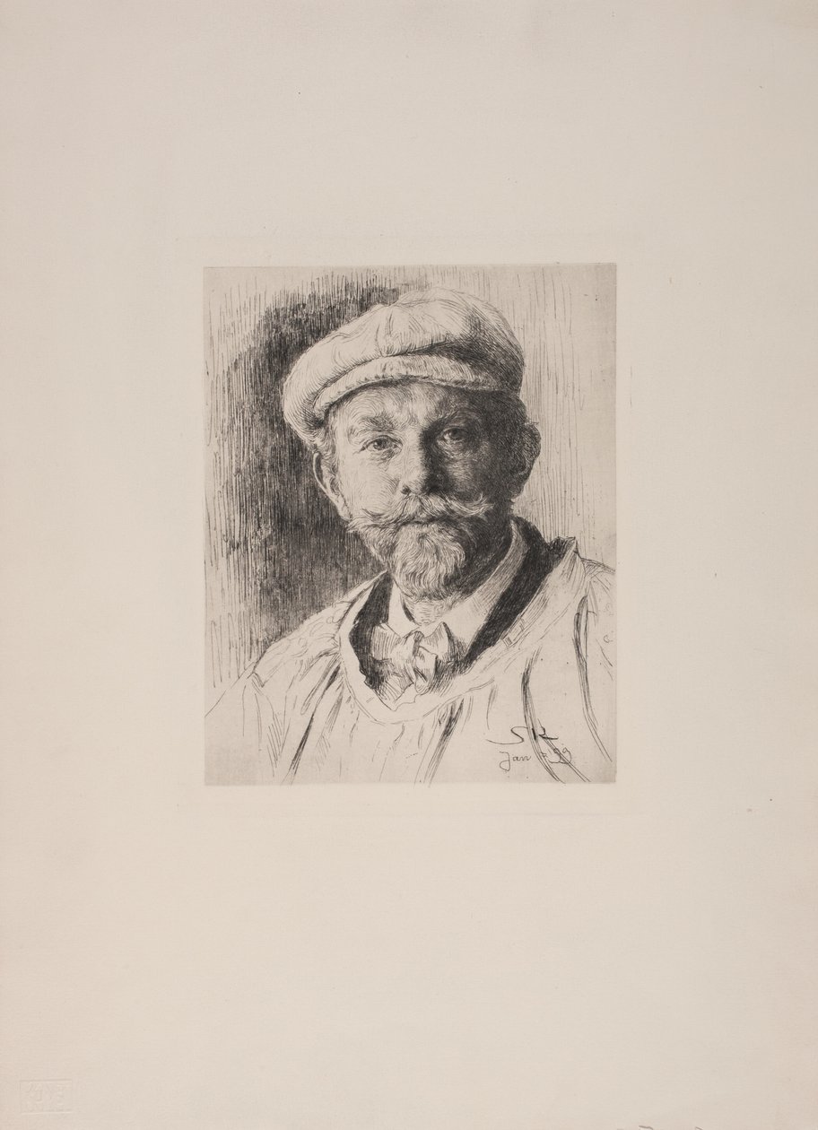 丹麦语：自画像 作者 Peder Severin Krøyer