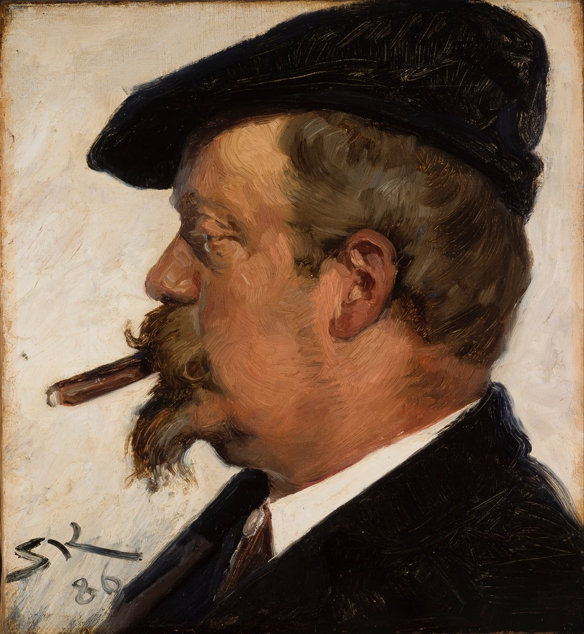 维尔海姆-罗森斯坦肖像 作者 Peder Severin Krøyer