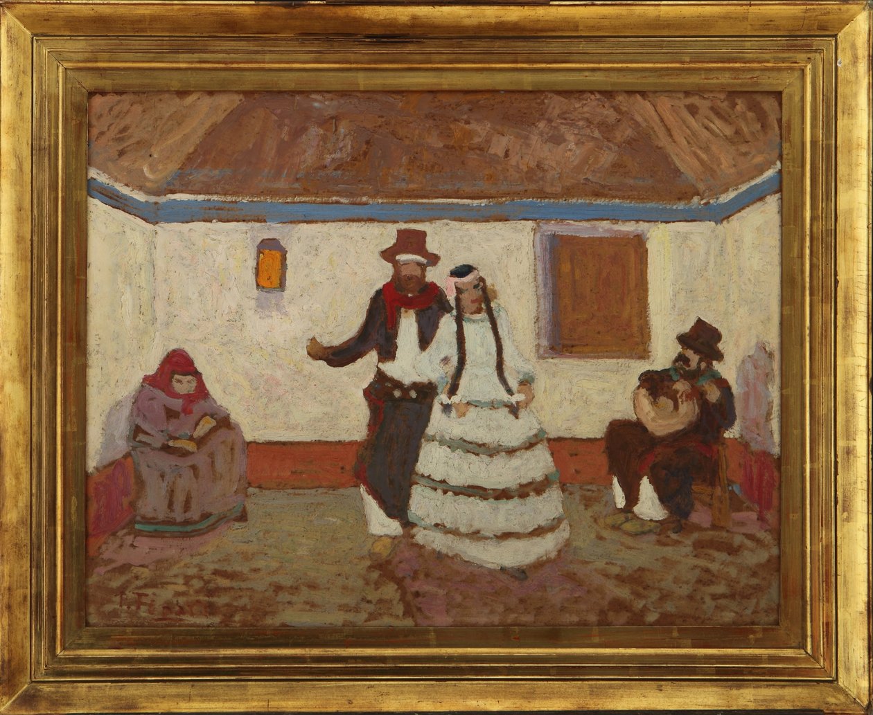 在牧场跳舞 作者 佩德罗·菲加里（Pedro Figari）