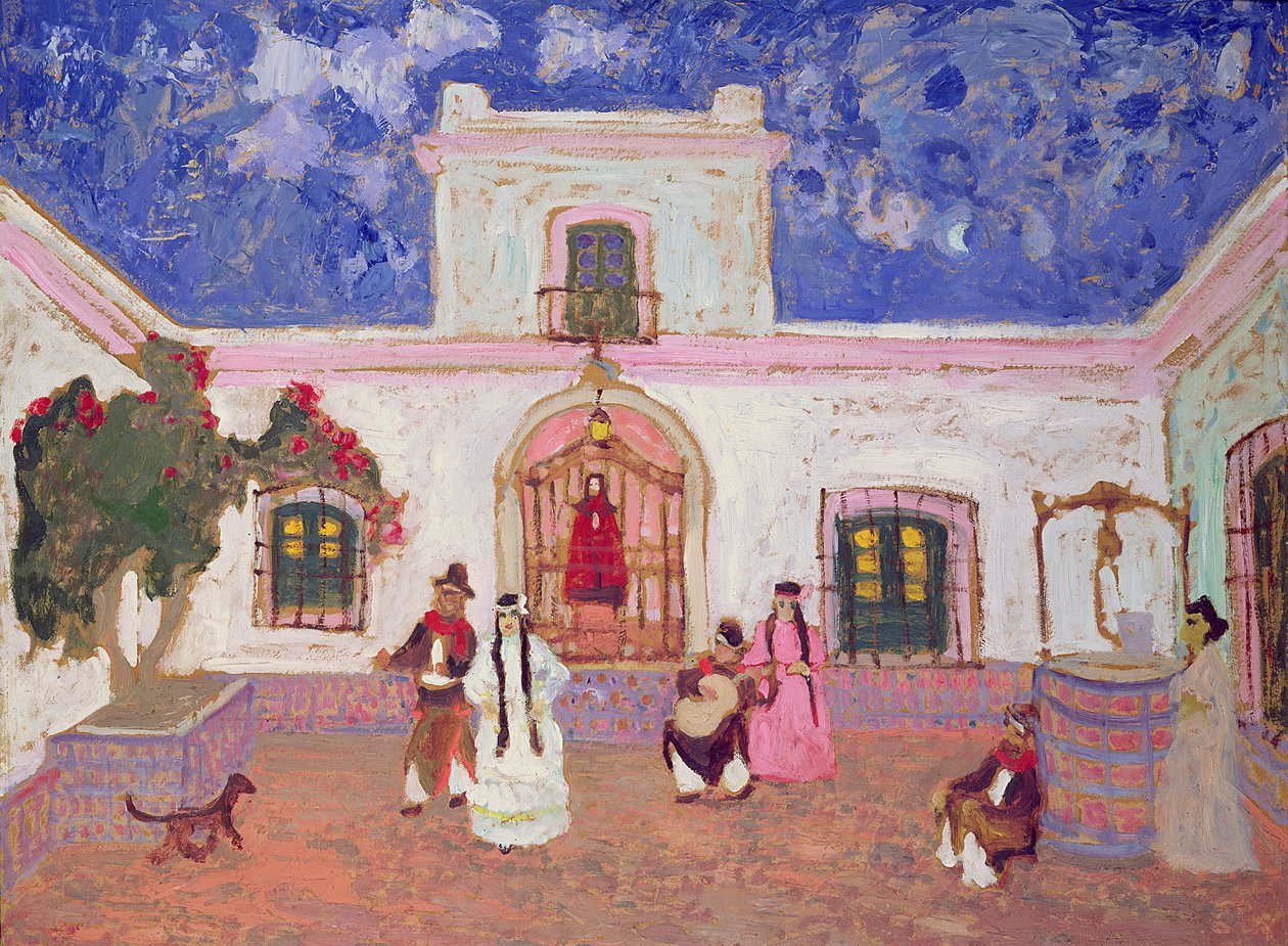 克里奥尔舞，1927年之前（油卡） 作者 佩德罗·菲加里（Pedro Figari）
