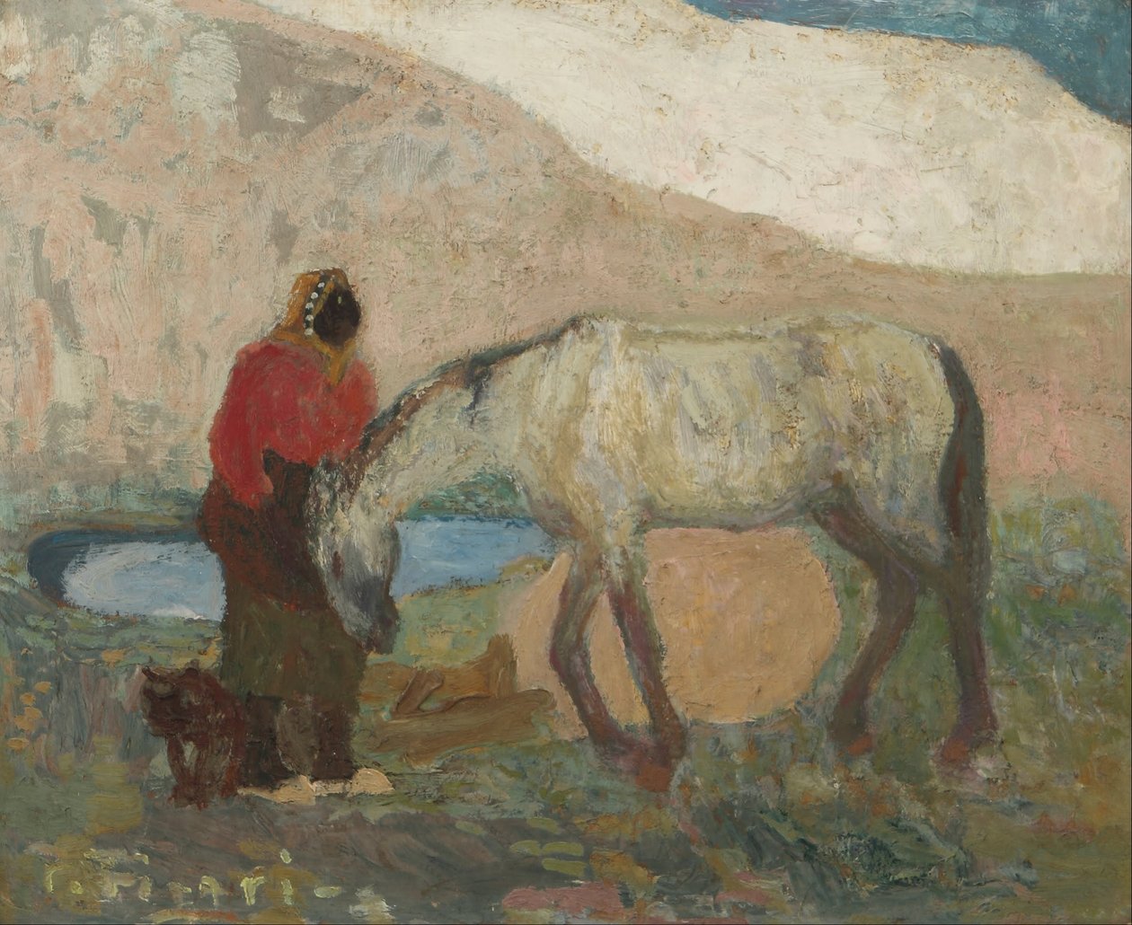 在沙丘或朋友的矶鹞 作者 佩德罗·菲加里（Pedro Figari）