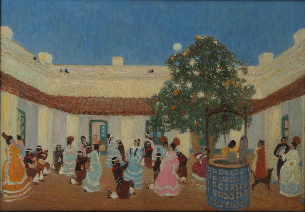 庭院 作者 佩德罗·菲加里（Pedro Figari）
