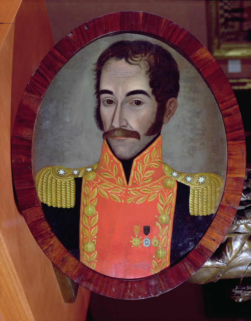 Simon Bolivar的肖像，1820年 作者 佩德罗·何塞·德·菲格罗亚