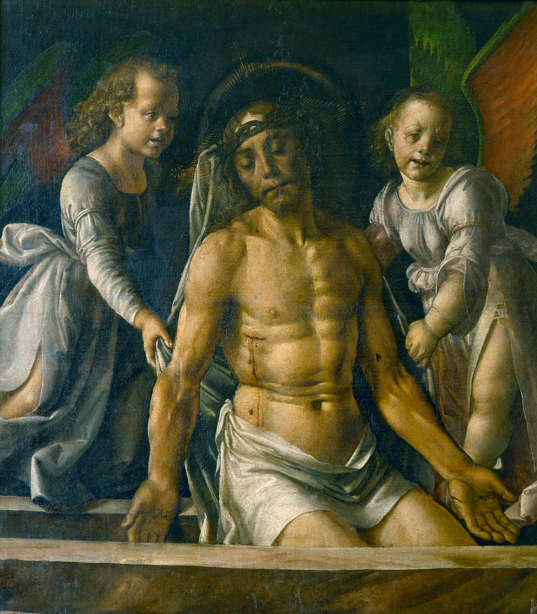 有两个天使的Pietà，1480年。 作者 佩德罗·贝鲁格特