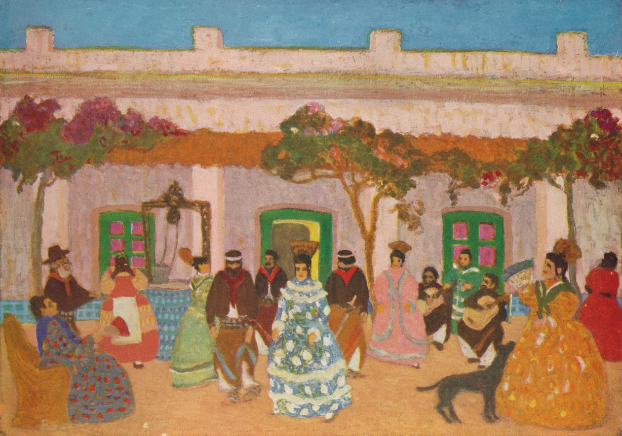 克里奥尔人的舞蹈，1926年 作者 佩德罗·菲加里（Pedro Figari）