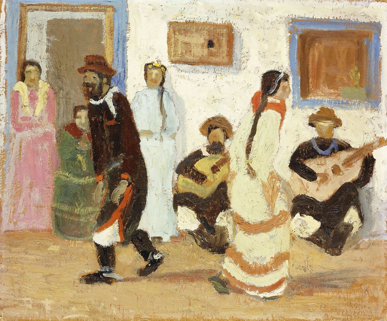 克里奥尔人舞蹈；克里奥尔人的舞蹈 作者 佩德罗·菲加里（Pedro Figari）