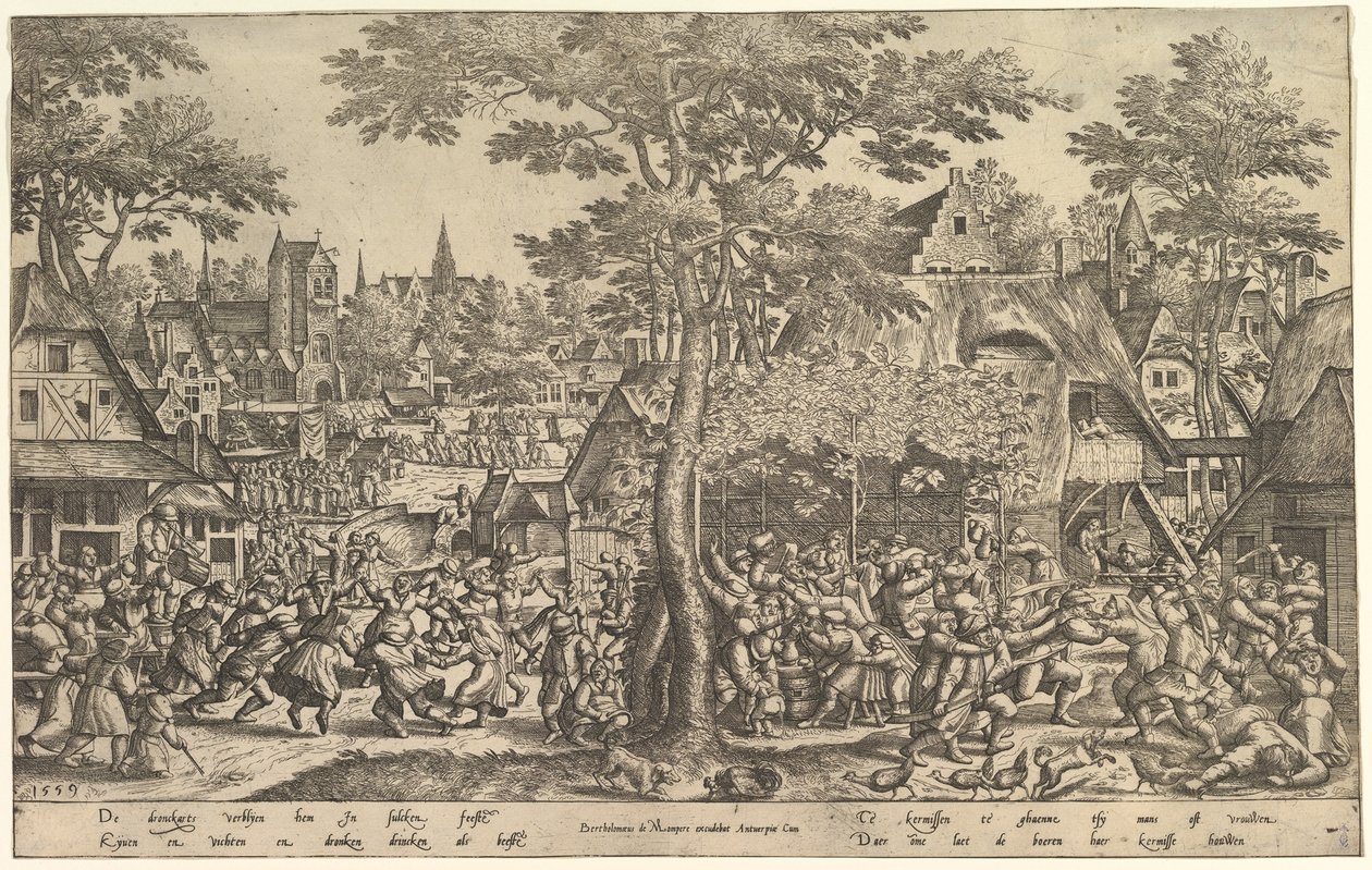 农民博览会，1559年。 作者 彼得·范德博赫特