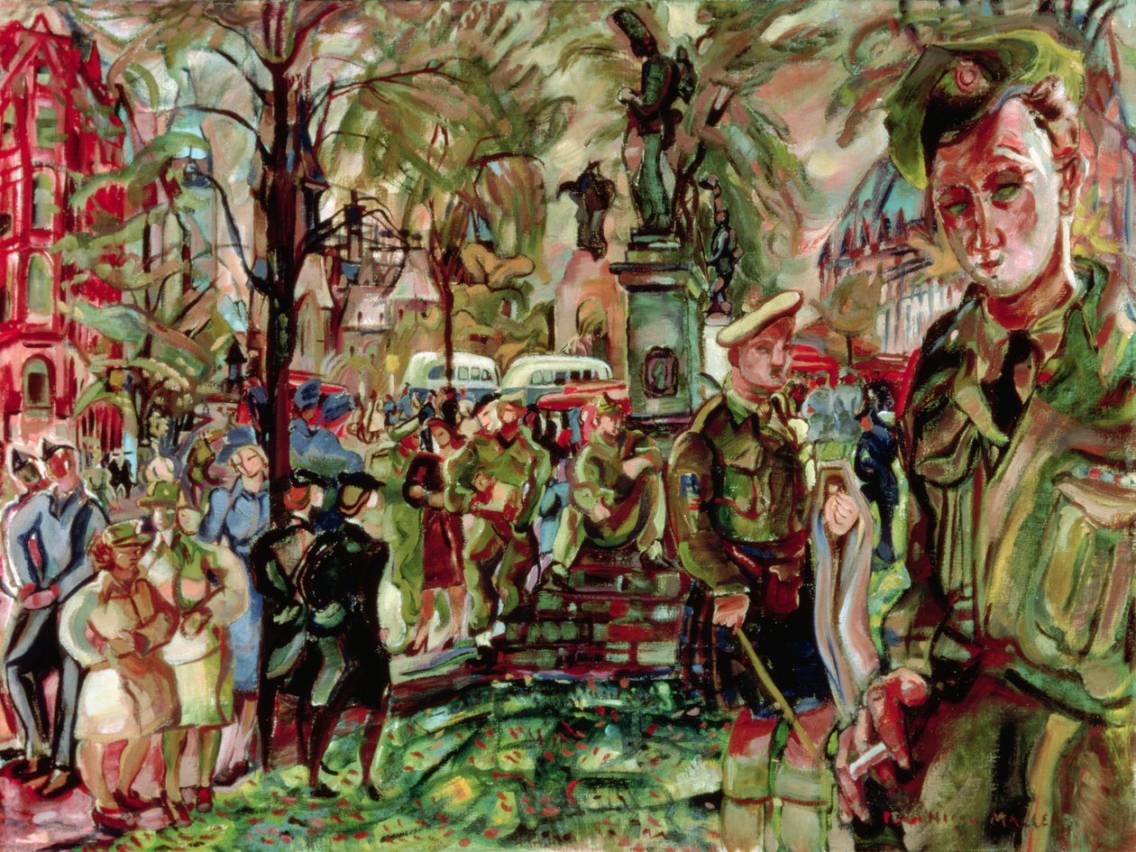 渥太华，c.1943（布面油画） 作者 佩吉·尼科尔·麦克劳德