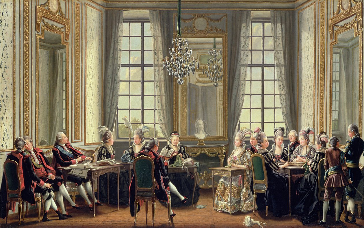 1779年Drottningholms宫的对话 作者 佩尔·希勒斯特罗姆（PehrHilleström）