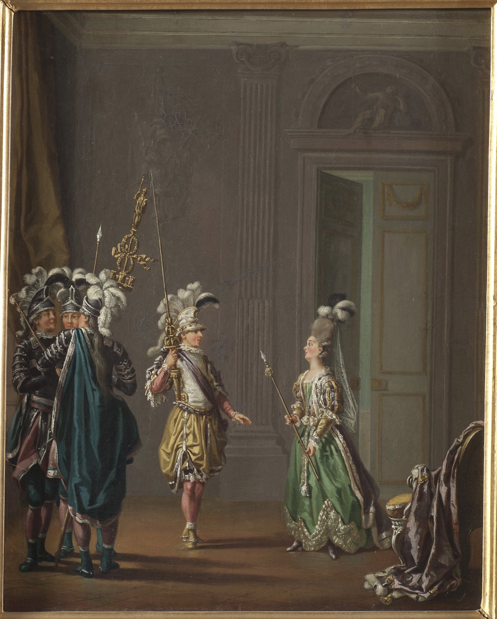 Gustave III de Suede et Ulrika Eleonora von Fersen - 瑞典国王 Gustav III 和 Ulrika Eleonora von Fersen，作者：Hillestroem, Pehr（1732-1816 年）。 布面油画。 尺寸：50x40 厘米。 斯德哥尔摩国家博物馆 作者 佩尔·希勒斯特罗姆（PehrHilleström）