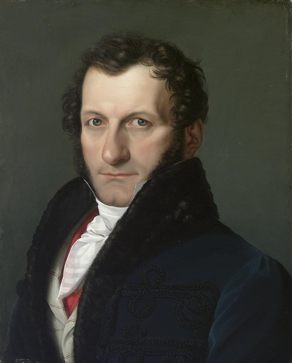 收藏家和赞助人Conte Colonnello Teodoro Arese Lucini的肖像 作者 百乐宫帕拉吉