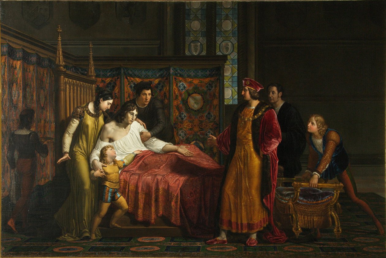 查尔斯八世（Charles VIII）于1494年1816至1818年在帕维亚（Pavia）拜访了吉安·加莱佐·斯福尔扎（Gian Galeazzo Sforza） 作者 百乐宫帕拉吉