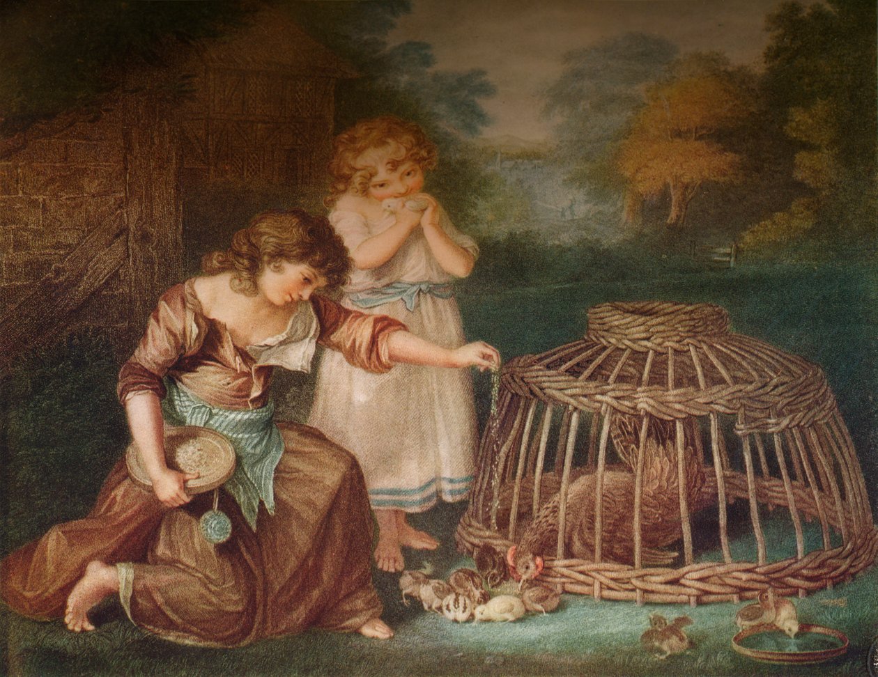 喂鸡，c1788 作者 佩特罗·威廉·汤姆金斯
