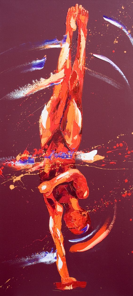 Gymnast Six, 2011 (oil on canvas) 作者 潘妮·沃登（Penny Warden）