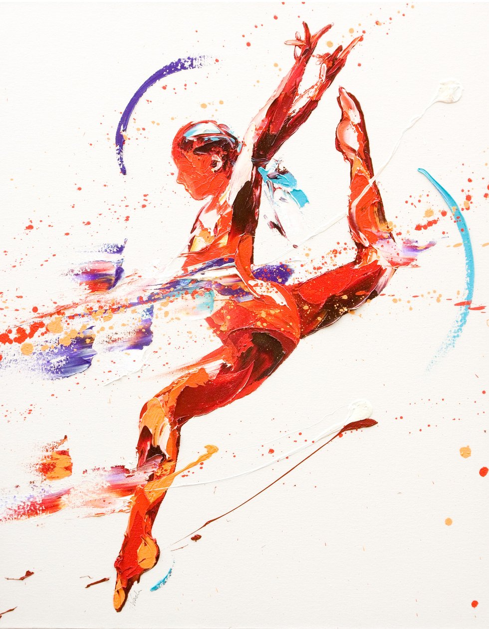Gymnast Two, 2010 (oil on canvas) 作者 潘妮·沃登（Penny Warden）