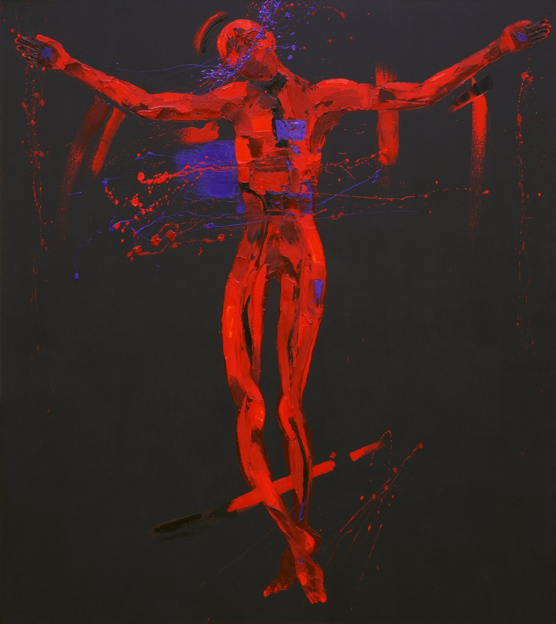 Jesus Dies on the Cross - Station 12 (oil on canvas) 作者 潘妮·沃登（Penny Warden）