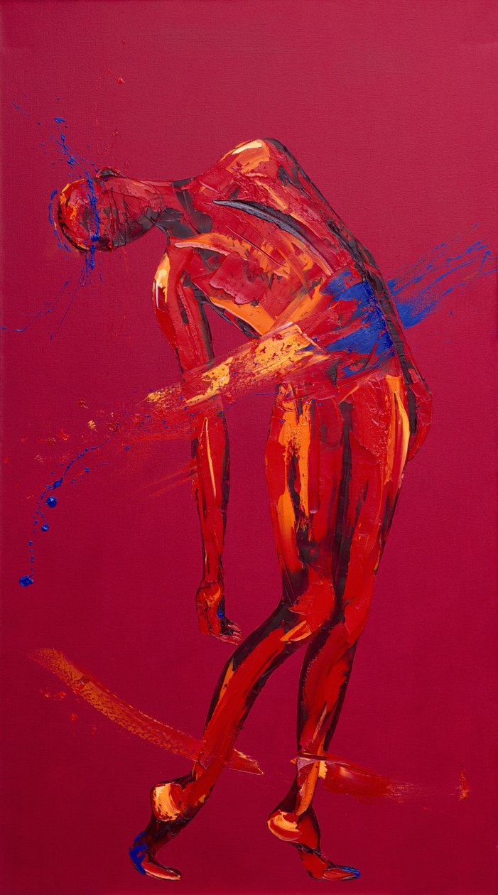 Jesus Falls for the Second Time - Station 7 (oil on canvas) 作者 潘妮·沃登（Penny Warden）