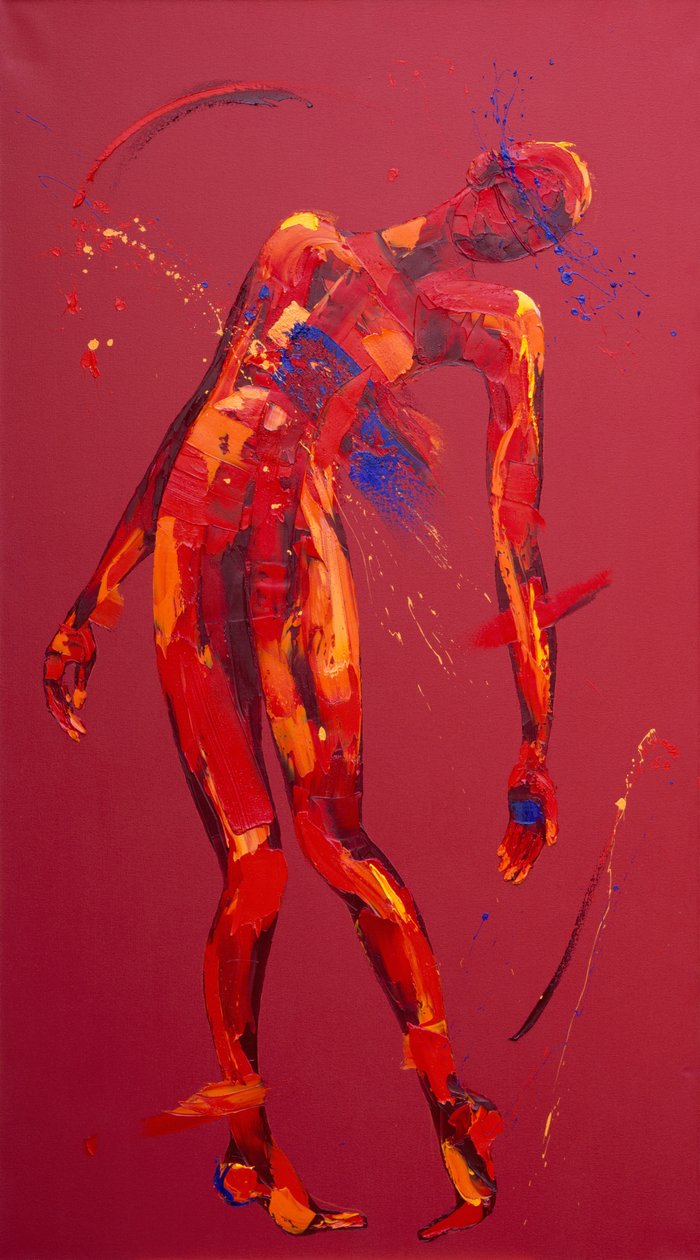 Jesus Falls for the Third Time - Station 3 (oil on canvas) 作者 潘妮·沃登（Penny Warden）