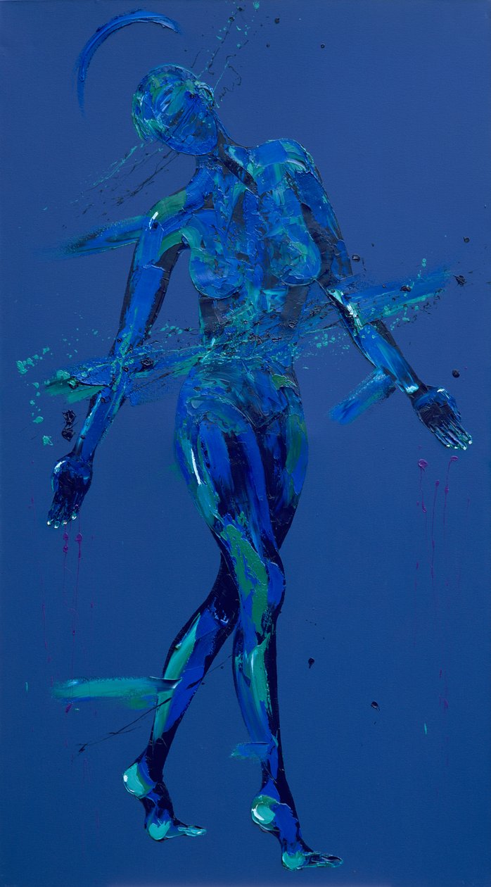 耶稣会见他的母亲 - 第四站（布面油画 作者 潘妮·沃登（Penny Warden）