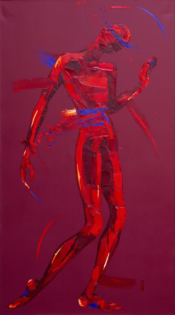 Jesus Speaks to the Women of Jerusalem - Station 8 (oil on canvas) 作者 潘妮·沃登（Penny Warden）