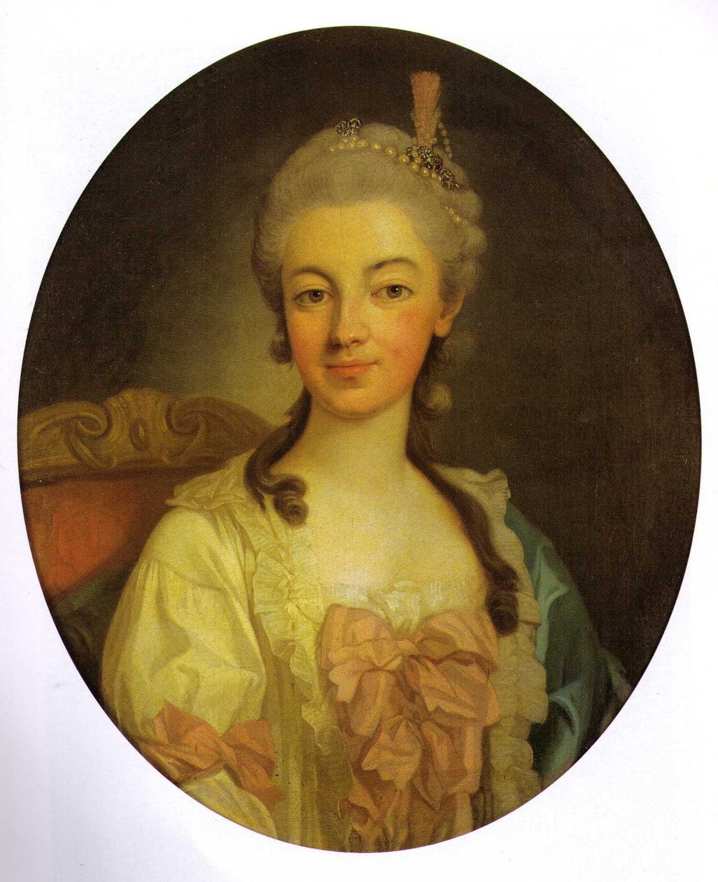 Weichnitz和Tettau（1740-1806）的Teresa Kinsky的肖像，Andrzej Poniatowski的妻子 作者 靠实力