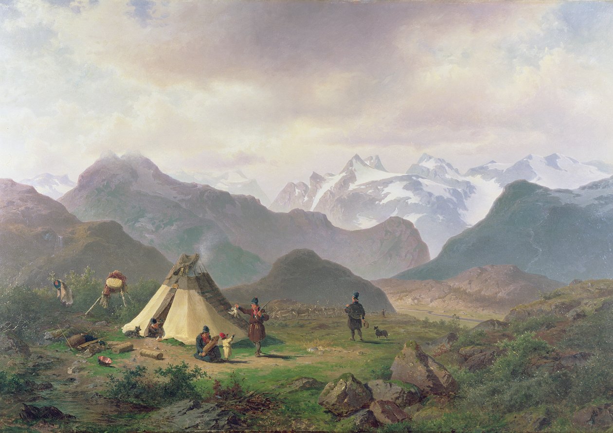 来自Kvikkjokk的主题，1862年 作者 佩尔·丹尼尔·霍尔姆