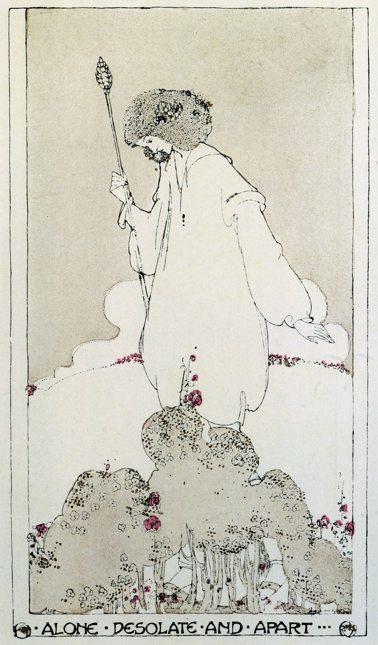 约翰·济慈之死挽歌《Adonais》的插图 作者 珀西·比斯谢·雪莱