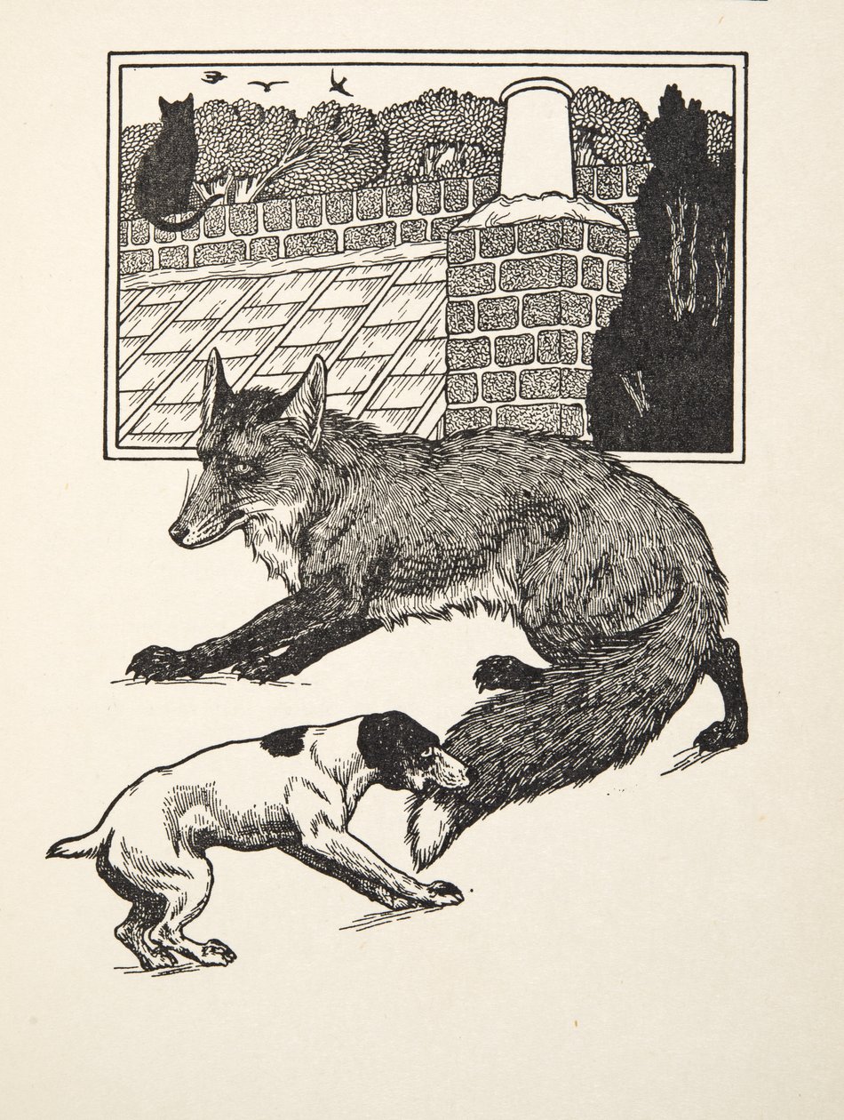 狐狸追逐，来自动物的一百个轶事，酒吧。 1924年 作者 珀西·比林斯赫斯特（Percy J.