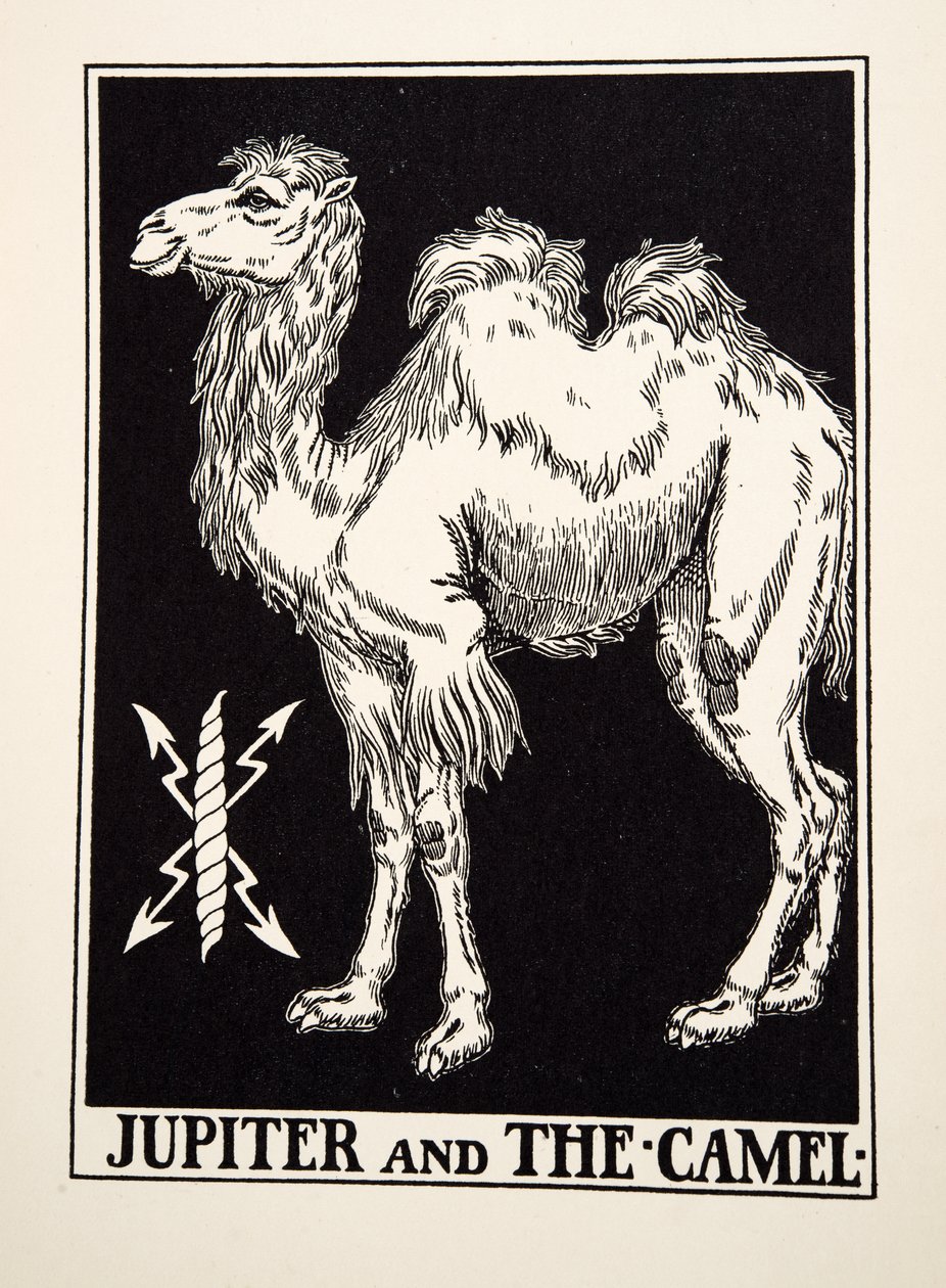 木星和骆驼，来自A Andred寓言的Aesop，pub.1903 作者 珀西·比林斯赫斯特（Percy J.