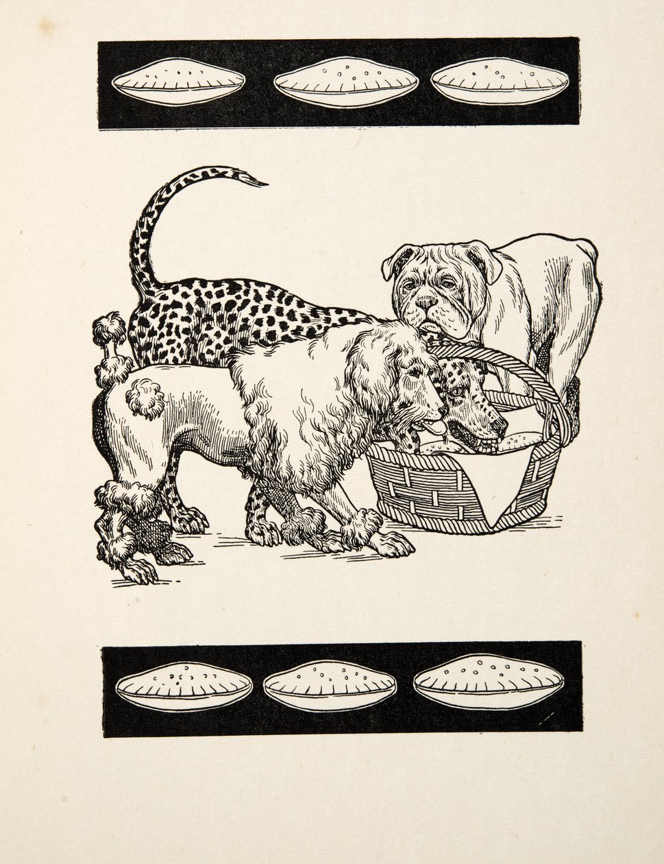 两害相权取其轻，出自《一百个动物轶事》，出版。1924年（雕版画 作者 珀西·比林斯赫斯特（Percy J.