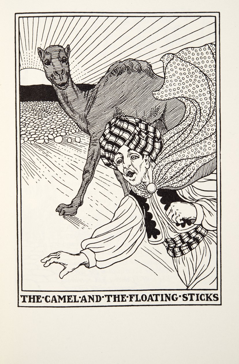 骆驼和浮动棒，来自Fontaine Fables，酒吧。 1905年 作者 珀西·比林斯赫斯特（Percy J.