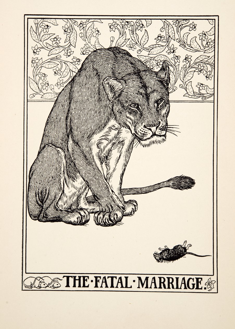 致命的婚姻，来自阿索普的一百个寓言，pub.1903 作者 珀西·比林斯赫斯特（Percy J.