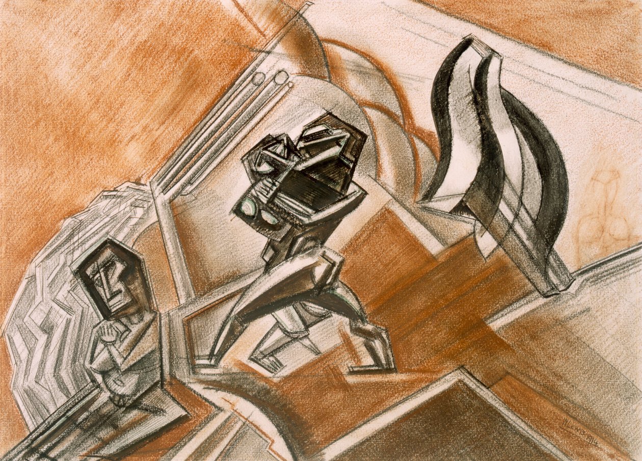 第3次战斗，1914年。 作者 珀西·温德姆·刘易斯