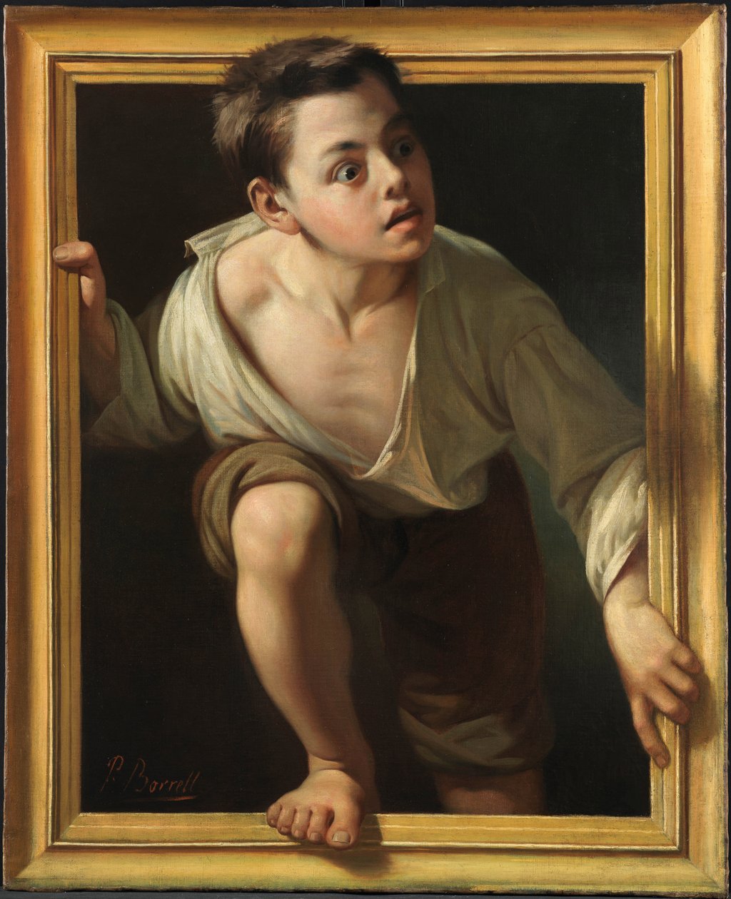 逃避批评 (Escaping Criticism) - Borrell del Caso, Pere (1835-1910) - 布面油画 - 1874 trompe-l