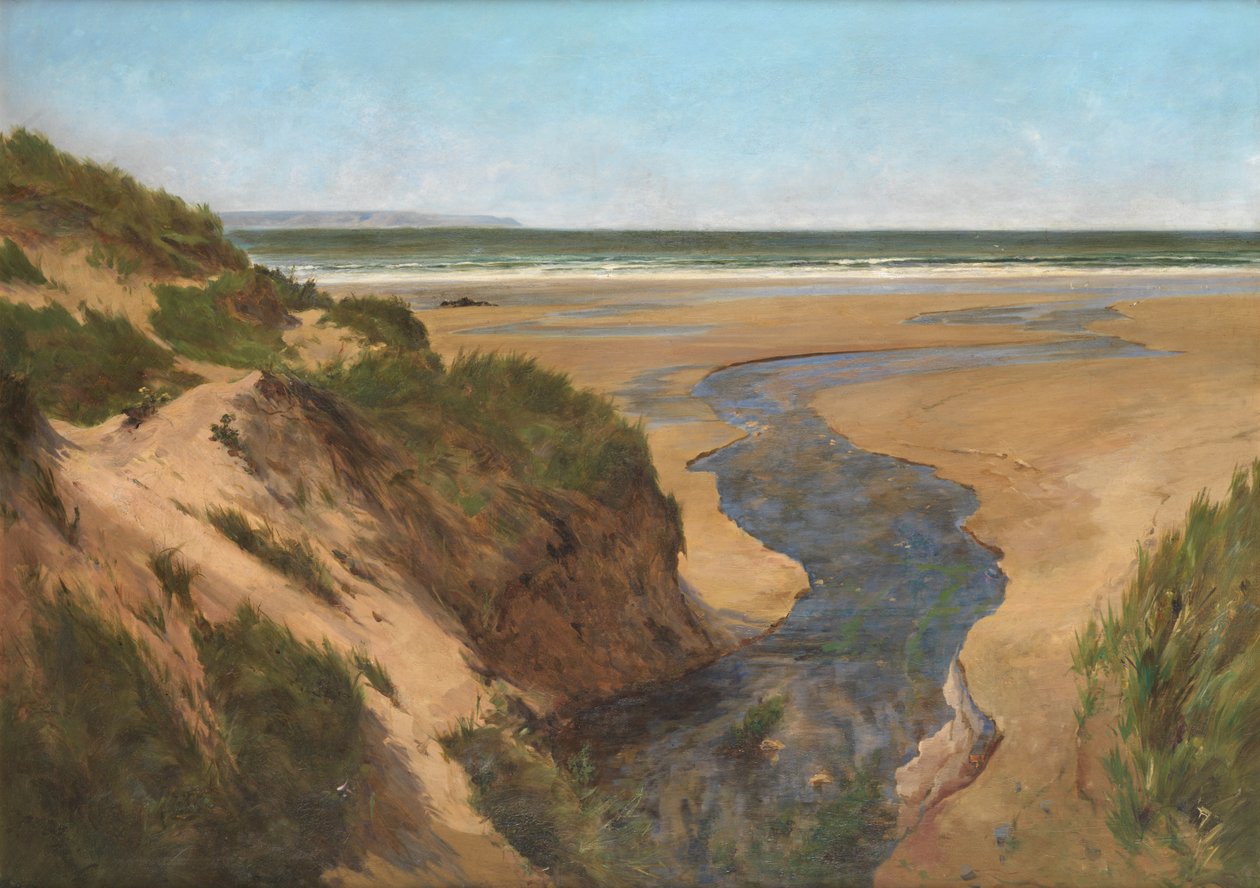 克罗伊德金沙，夏季（布面油画） 作者 Peregrine Mulvogue Feeney