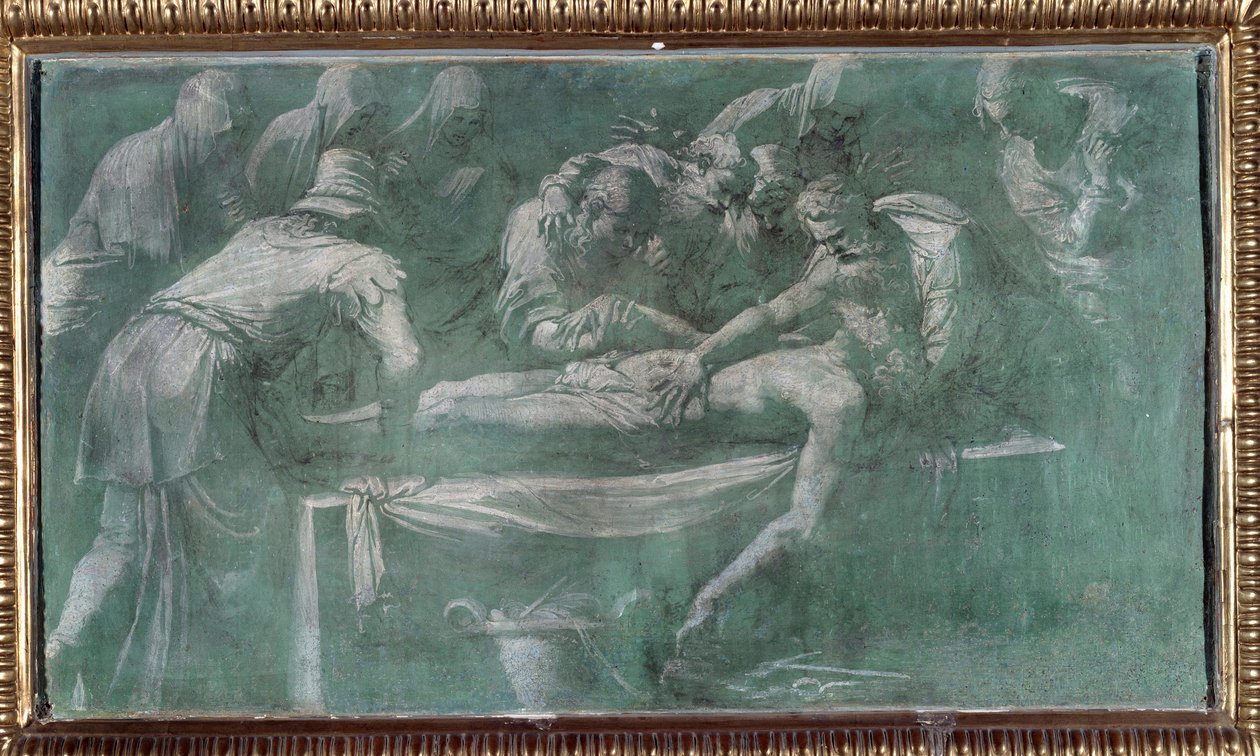 耶稣的坟墓（绘画 作者 佩里诺·德尔·瓦加（Perino del Vaga）
