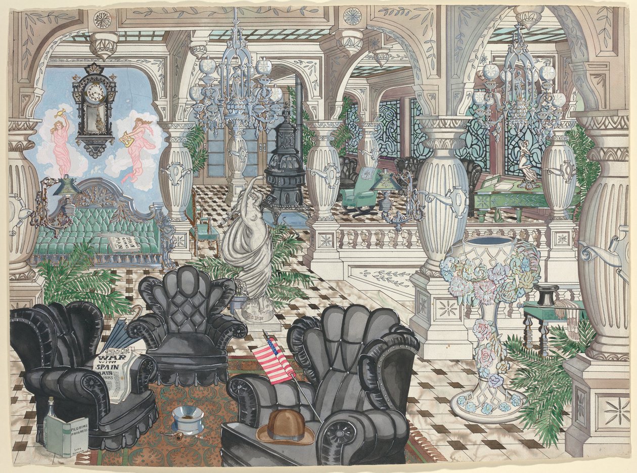 弗耶尔男子俱乐部，1880-1910年 作者 帕金斯·哈恩利
