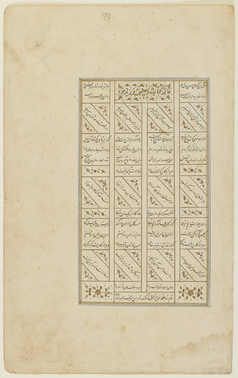 来自“Khamsa”的Folio 作者 波斯学校