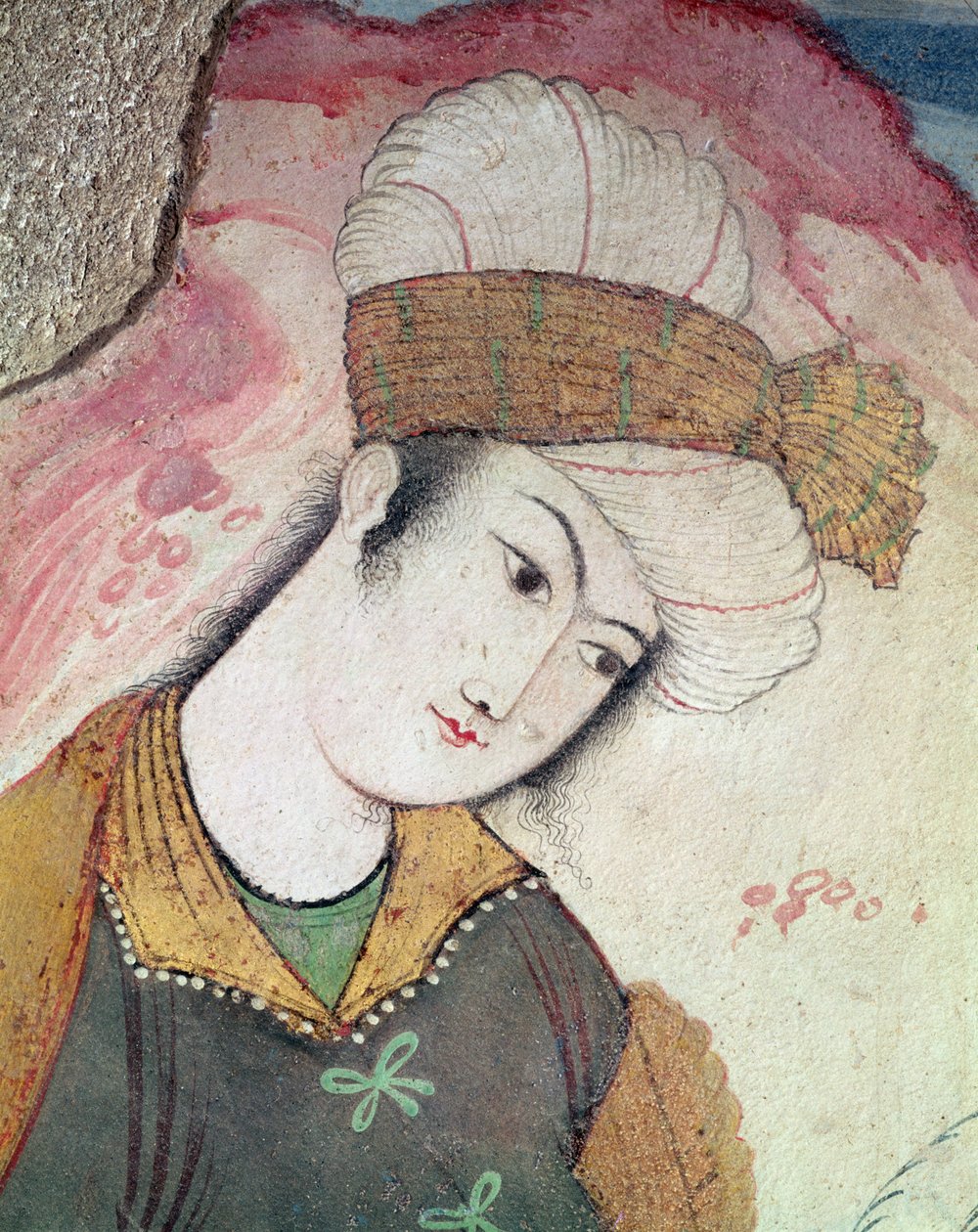 Shah Abbas I法院的绅士，1585-1627（详情） 作者 波斯学校