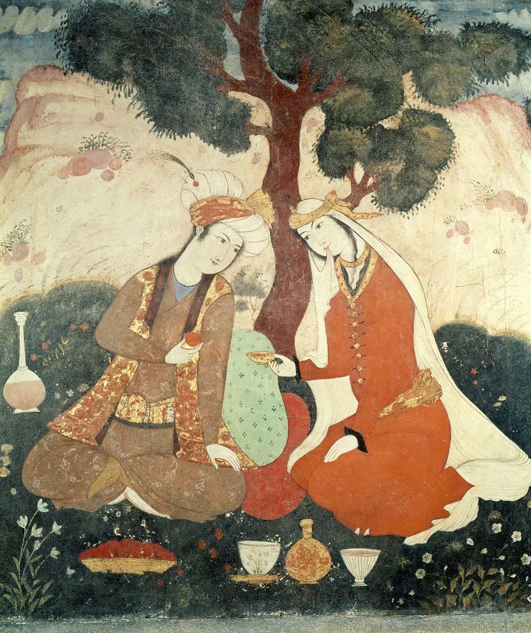 Shah Abbas I时代的场景，1585-1627（详情） 作者 波斯学校