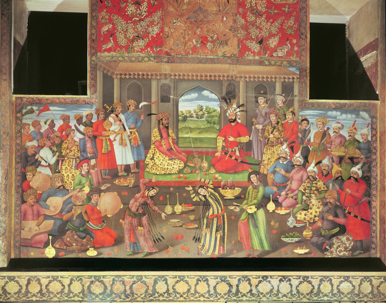 大莫卧儿大使在Shah Tahmasp法院的接待，1573-76 作者 波斯学校