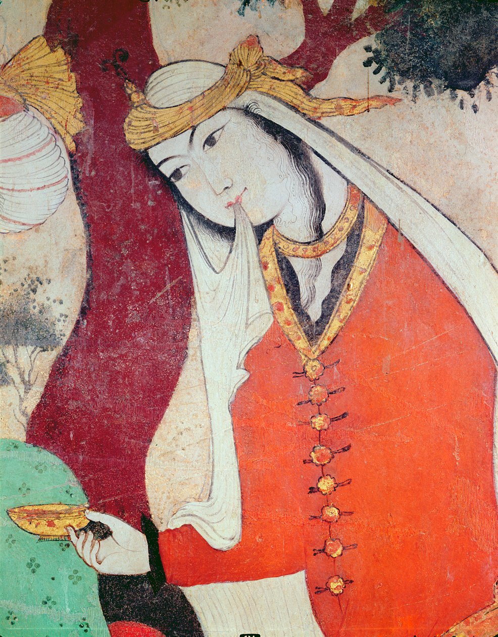 来自Shah Abbas I法院的女士，1585-1627（详情） 作者 波斯学校
