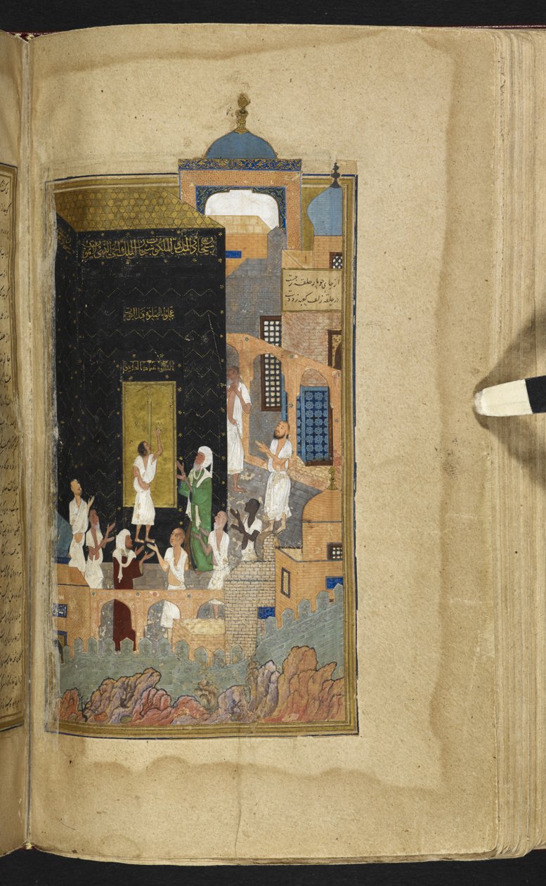Add 25900 f.114v Laylā u Majnūn 选自 Nizami Ganjavi 的《Khamsah》。 作者 波斯学校