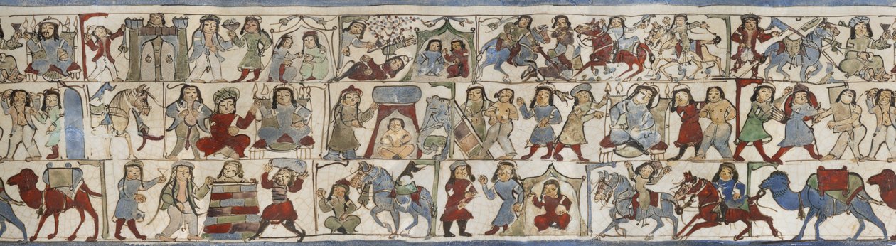 描绘“ Shahnama”的烧杯，伊朗喀山，Saljuq时代，十二世纪末 作者 波斯学校